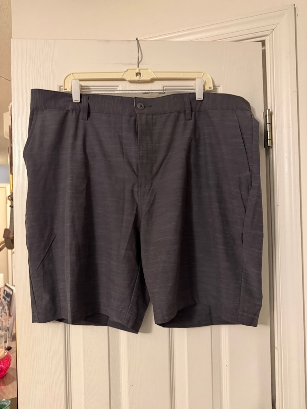 Ron Jon Men's Slate Gray Flat-Front Shorts
